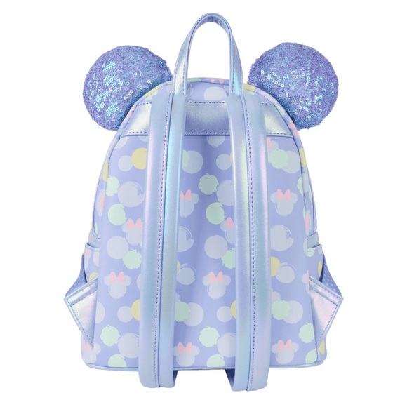 Minnie Mouse Exclusive Iridescent All-Over Print Sequin Ear Mini Backpack & Ears - Picture 4 of 6